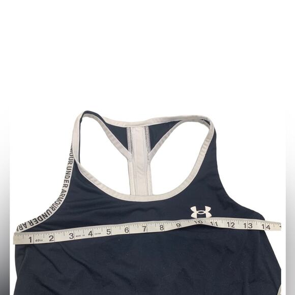 Under Armour Racerback Tank Top Activewear Running Black Size Small - Picture 4 of 5